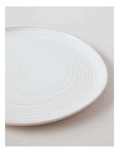 Desert Flower Dinner Plate in Cream