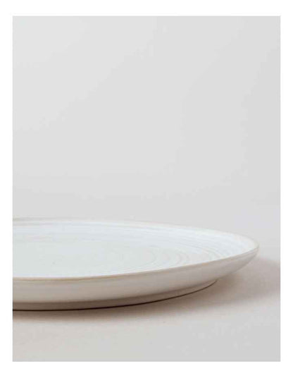 Desert Flower Dinner Plate in Cream