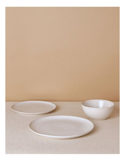 Desert Flower 12pc Dinner Set in Cream