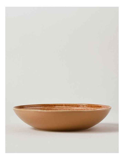 Desert Flower Pasta Bowl in Rust