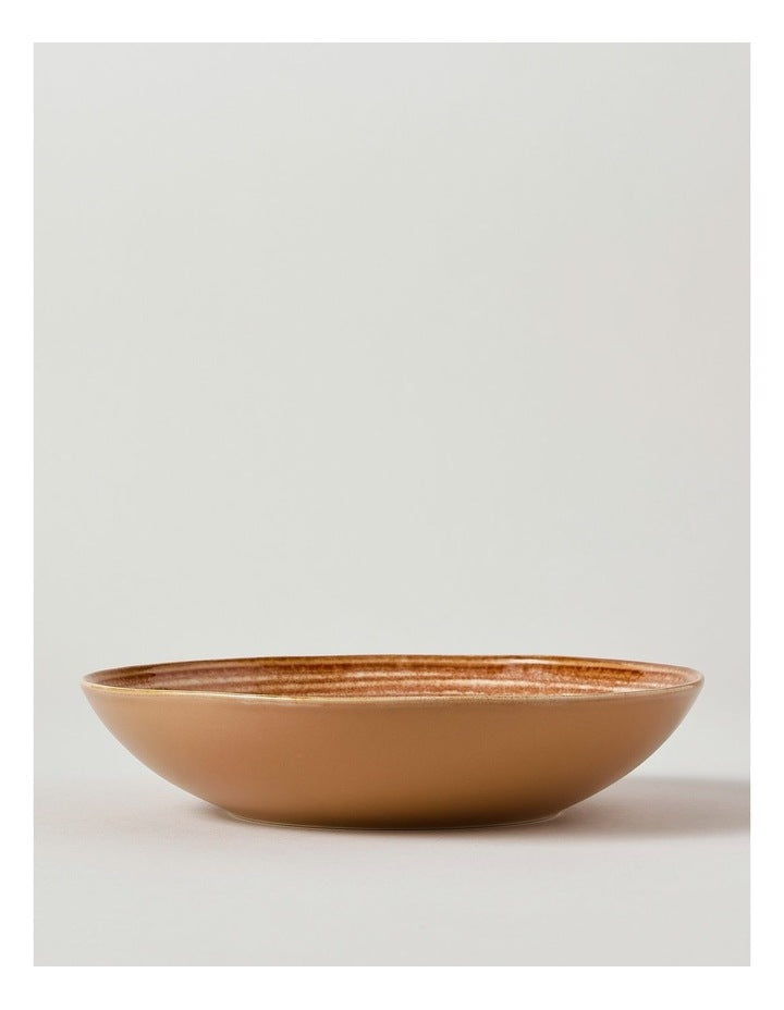 Desert Flower Pasta Bowl in Rust
