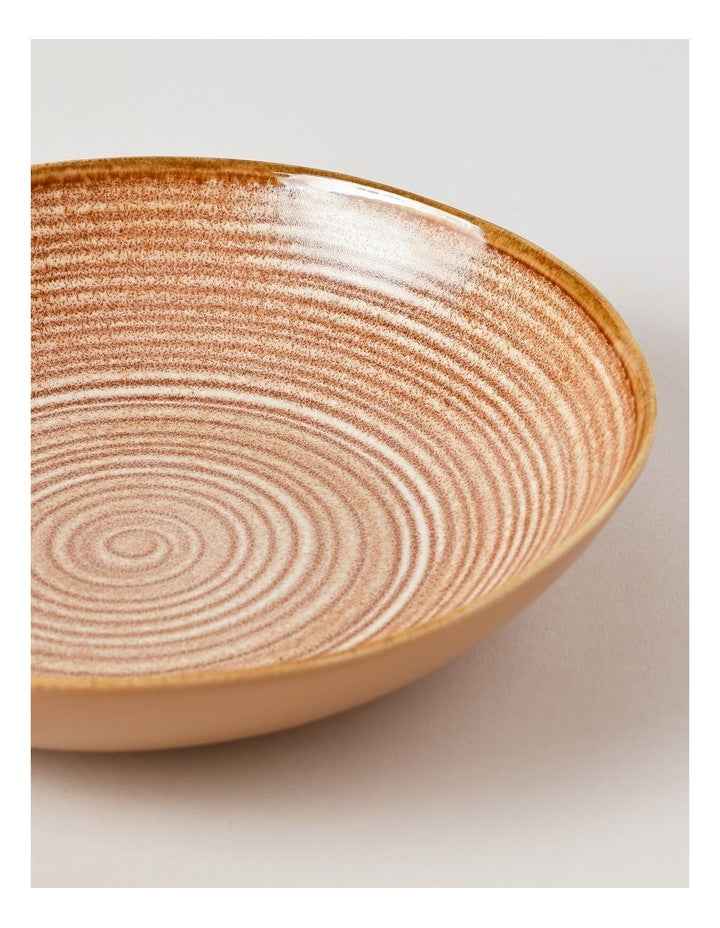Desert Flower Pasta Bowl in Rust