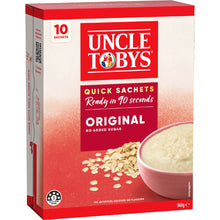 Uncle Tobys Oats Quick Sachets Original Porridge 340g