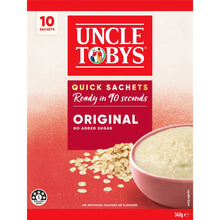 Uncle Tobys Oats Quick Sachets Original Porridge 340g