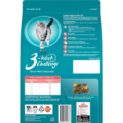 Purina One Healthy Adult With Salmon & Tuna 1+ Years Dry Cat Food 3kg