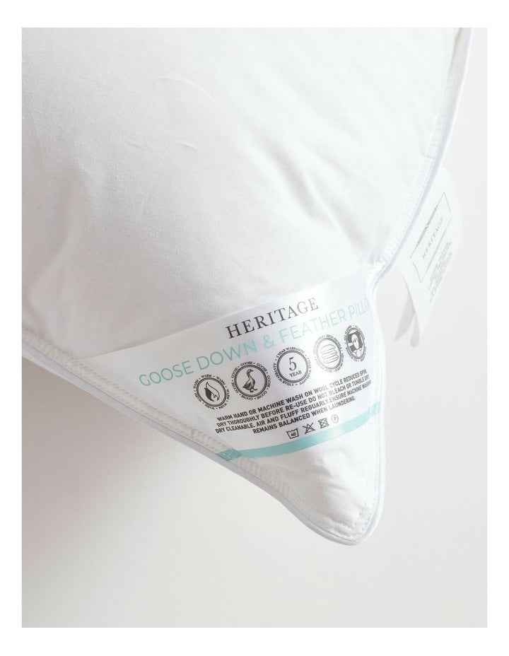 70/30 Goose Down & Feather Pillow in White