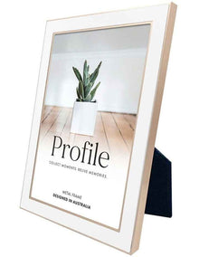 Eternal Solid Metal Photo Frame 4x6 Inch 3 Pack in White