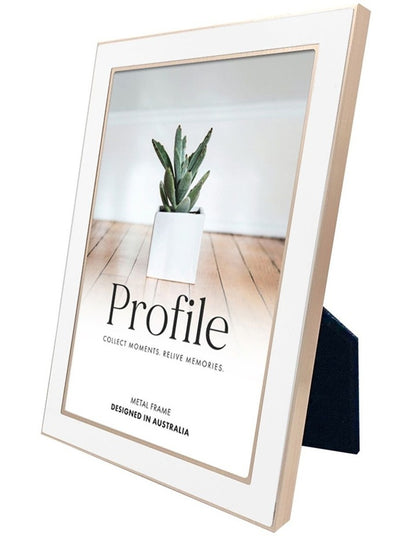 Eternal Solid Metal Photo Frame 4x6 Inch 3 Pack in White