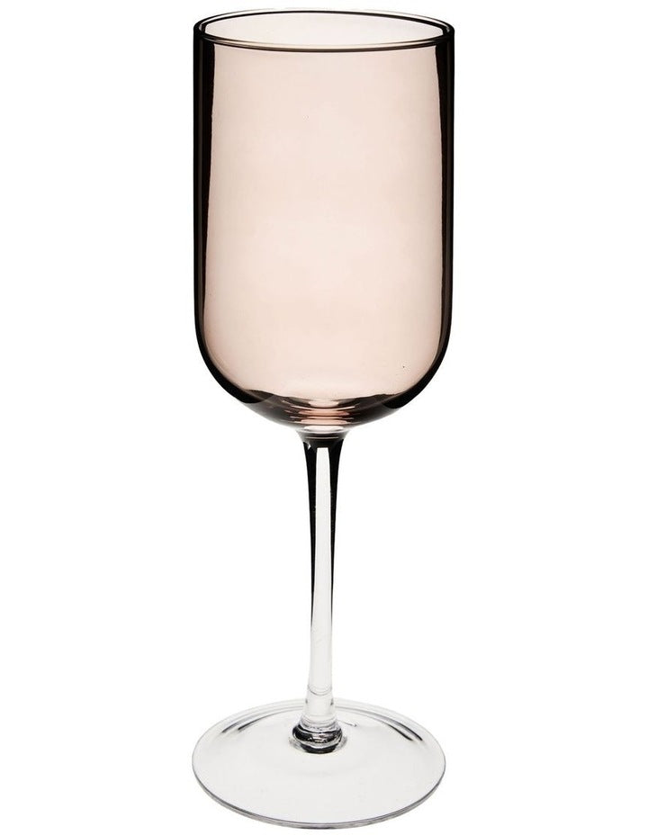 Mikkie White Wine Glass Set 4 Piece in Brown