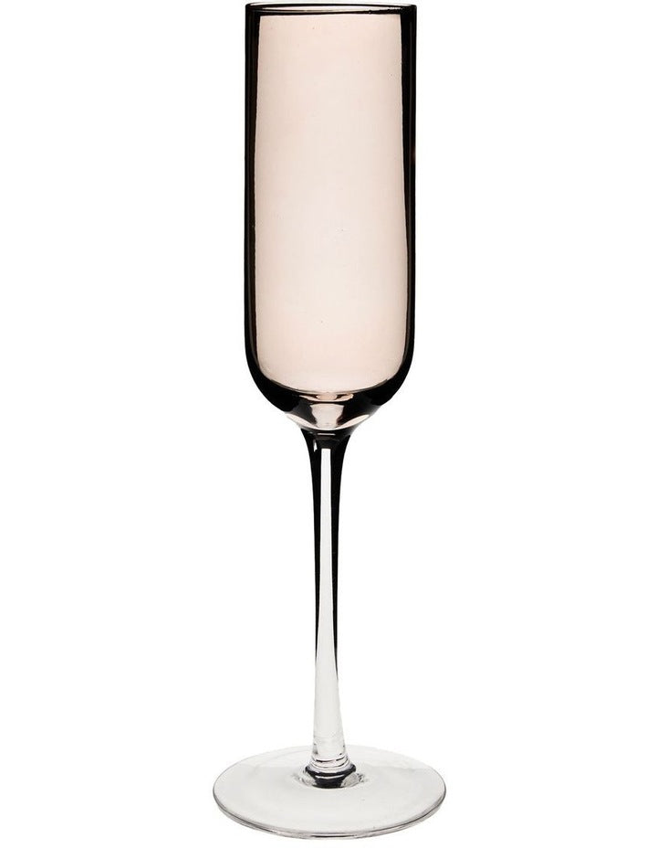 Mikkie Champagne Flute Set 4 Piece In Brown