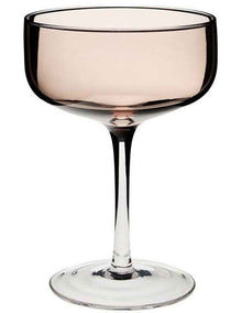 Mikkie Coupe Glass Set 4 Piece in Brown