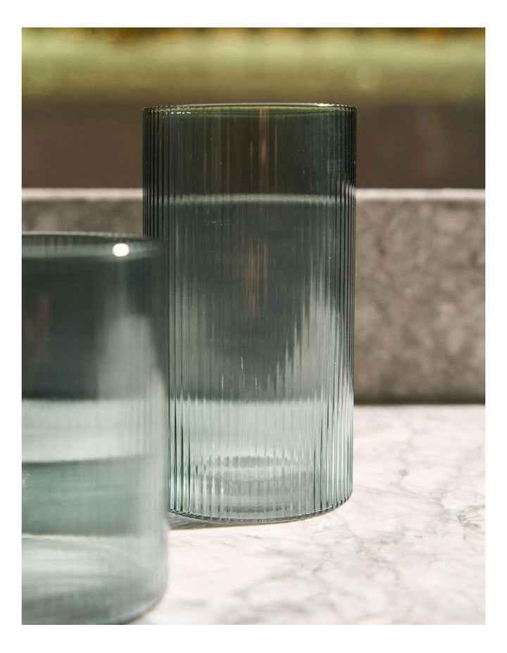Sadie High Ball Glass Set 4 Piece in Green