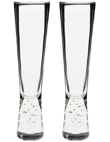Willie Champagne Flute Set 2 Piece in Clear