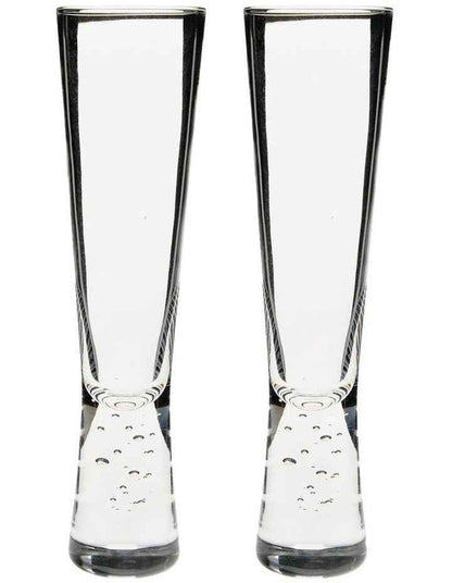 Willie Champagne Flute Set 2 Piece in Clear