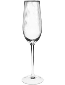 Ollie Champagne Flute Set 4 Piece in Clear