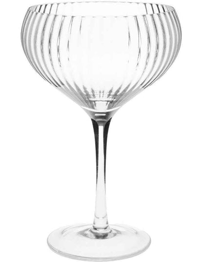 Ollie Coupe Glass Set 4 Piece in Clear