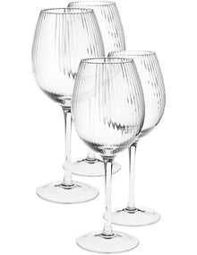 Ollie Wine Glass Set 4 Piece in Clear