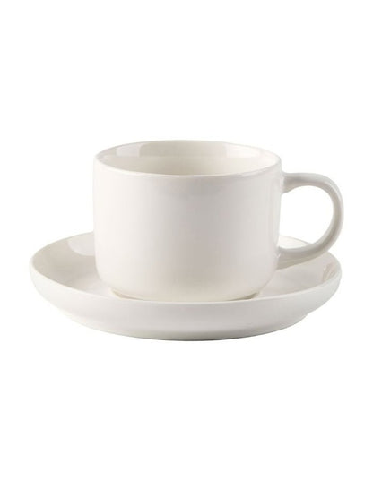 Brodie Tea Cup and Saucer in White