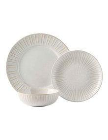 Laurie Dinner Set 12 Piece in Soft White
