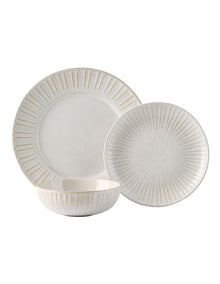 Laurie Dinner Set 12 Piece in Soft White