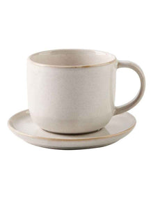 Bobbie Tea Cup and Saucer in White