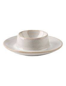 Bobbie Egg Cup Plate in White