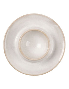 Bobbie Egg Cup Plate in White