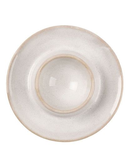 Bobbie Egg Cup Plate in White