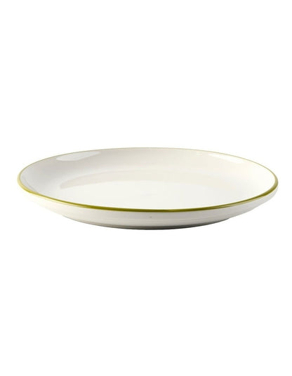 Sunnie Dinner Set 12 Pieces in Green Rim