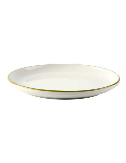Sunnie Dinner Set 12 Pieces in Green Rim