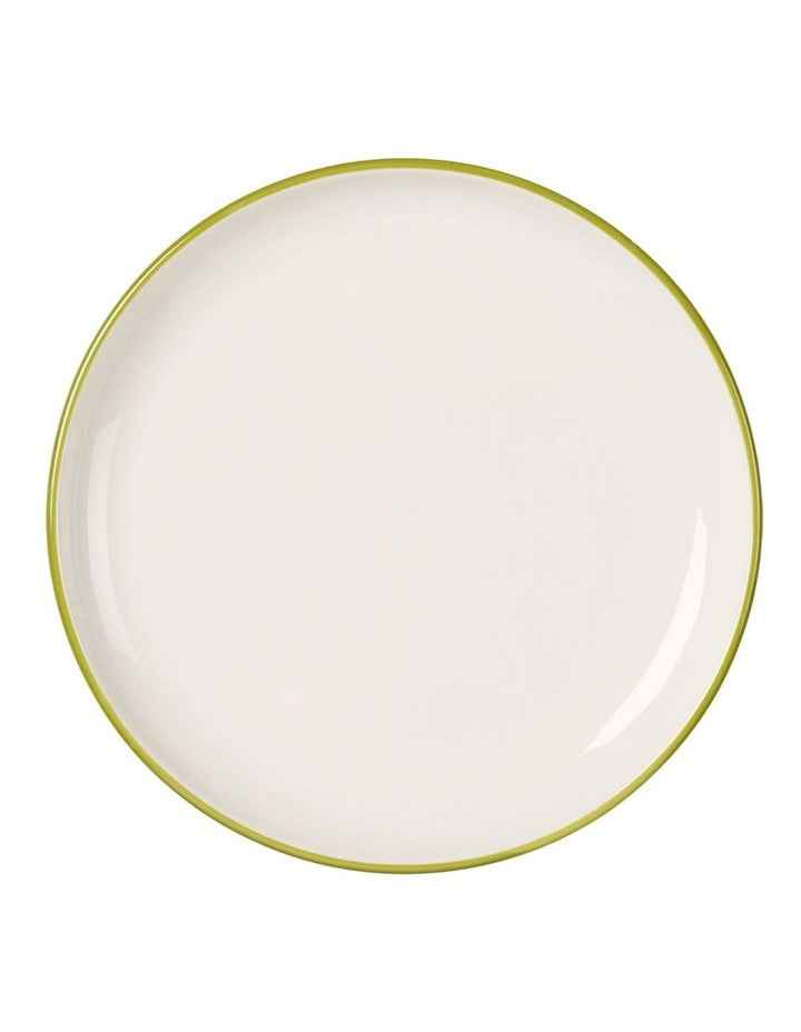 Sunnie Dinner Set 12 Pieces in Green Rim