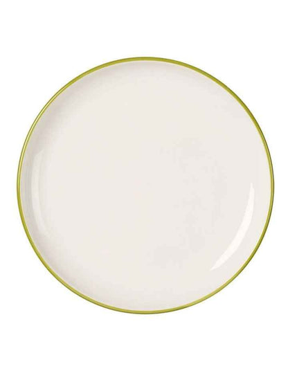 Sunnie Dinner Set 12 Pieces in Green Rim