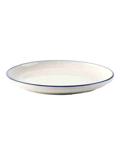 Sunnie Dinner Set 12 Pieces in Blue Rim