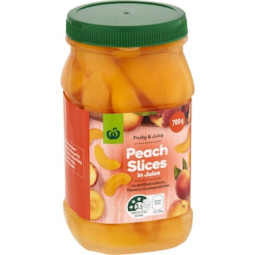 Woolworths Peach Slices In Juice 700g