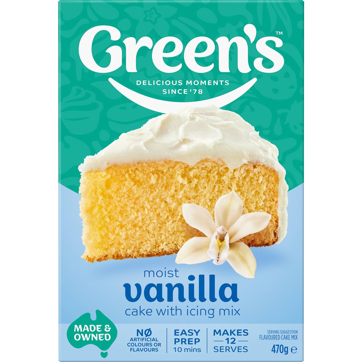 Green's Cake Mix Traditional Vanilla 470g