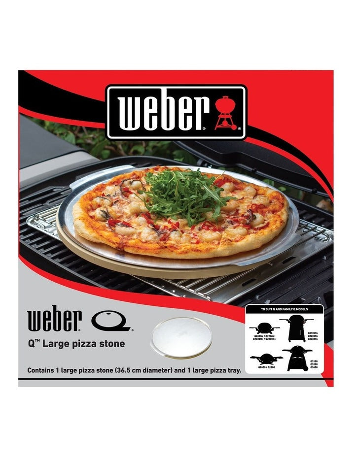 Q&trade; Large Pizza Stone in Silver/Stone