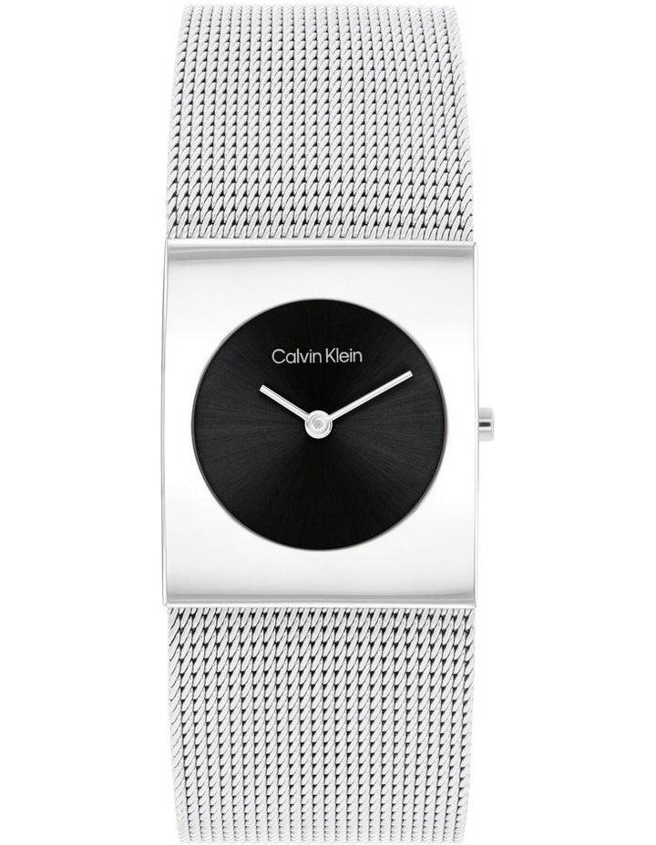 Pulse Mesh Bracelet Watch in Black
