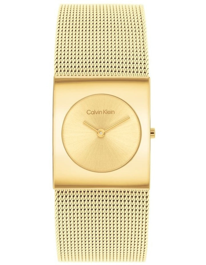 Pulse Mesh Bracelet Watch in Gold