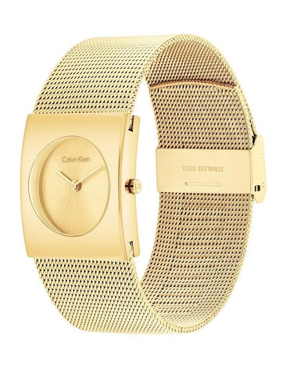Pulse Mesh Bracelet Watch in Gold