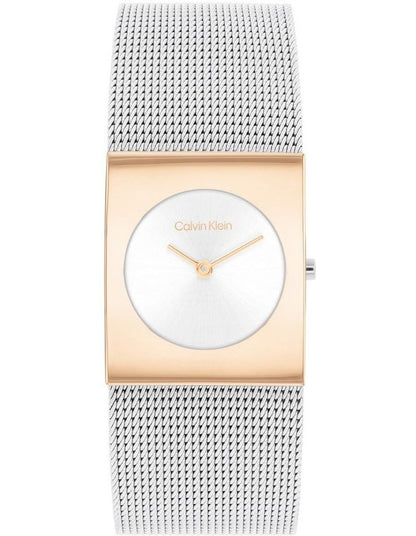 Pulse Rectangle Case Mesh Bracelet Watch in Multi