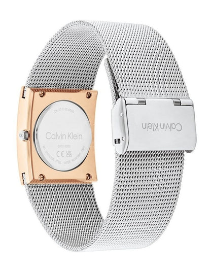 Pulse Rectangle Case Mesh Bracelet Watch in Multi