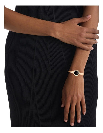 Twisted Bezel Bangle Watch in Rose Gold