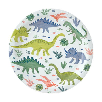 16 Pack Dino Paper Plates