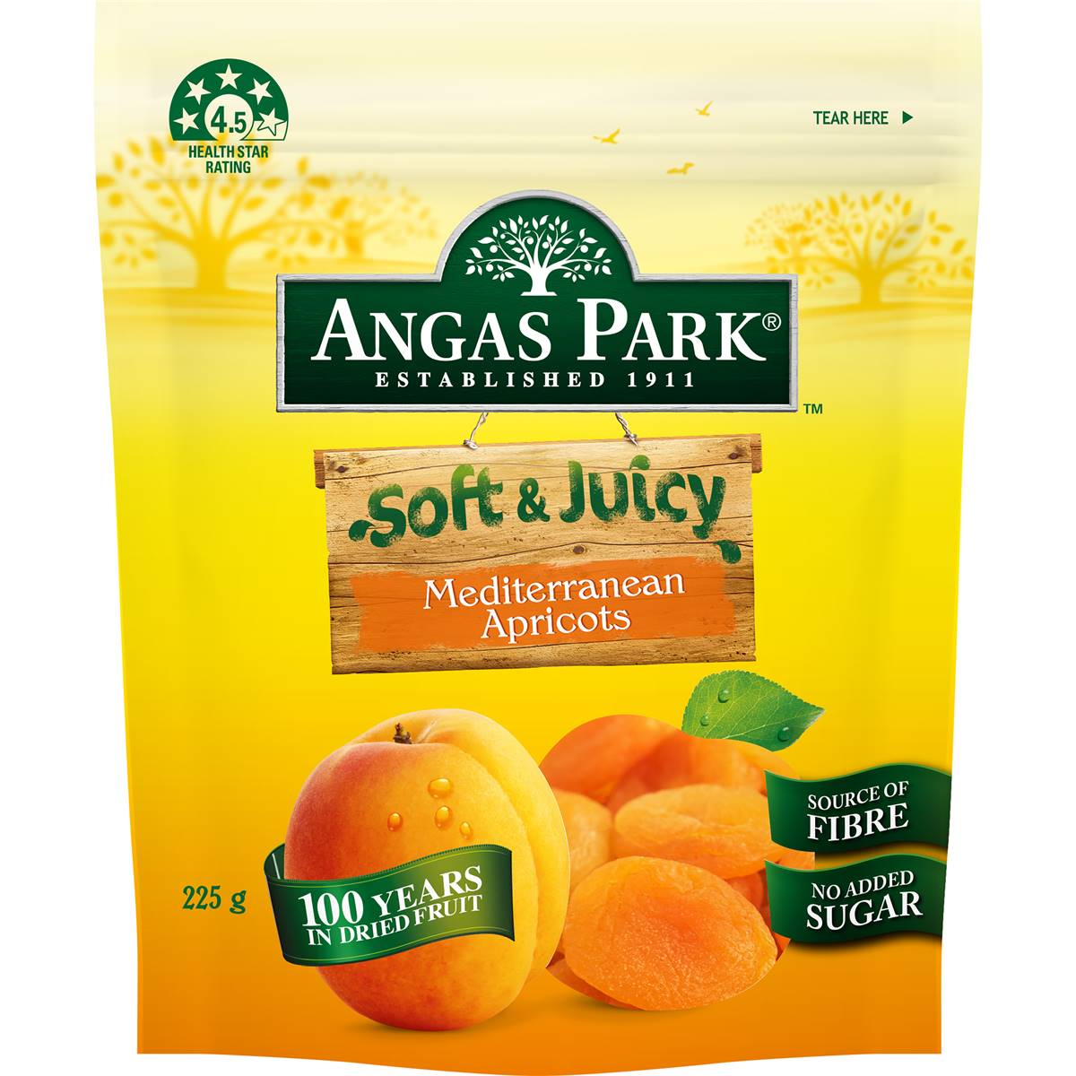 Angas Park Mediterranean Apricot Soft & Juicy 225g