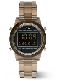 Retro Digital 36 Watch in Brown