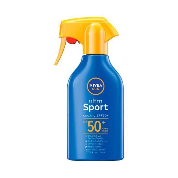 NIVEA SUN ULTRA SPORT TRIGGER SPRAY SUNSCREEN SPF50+ 270ML