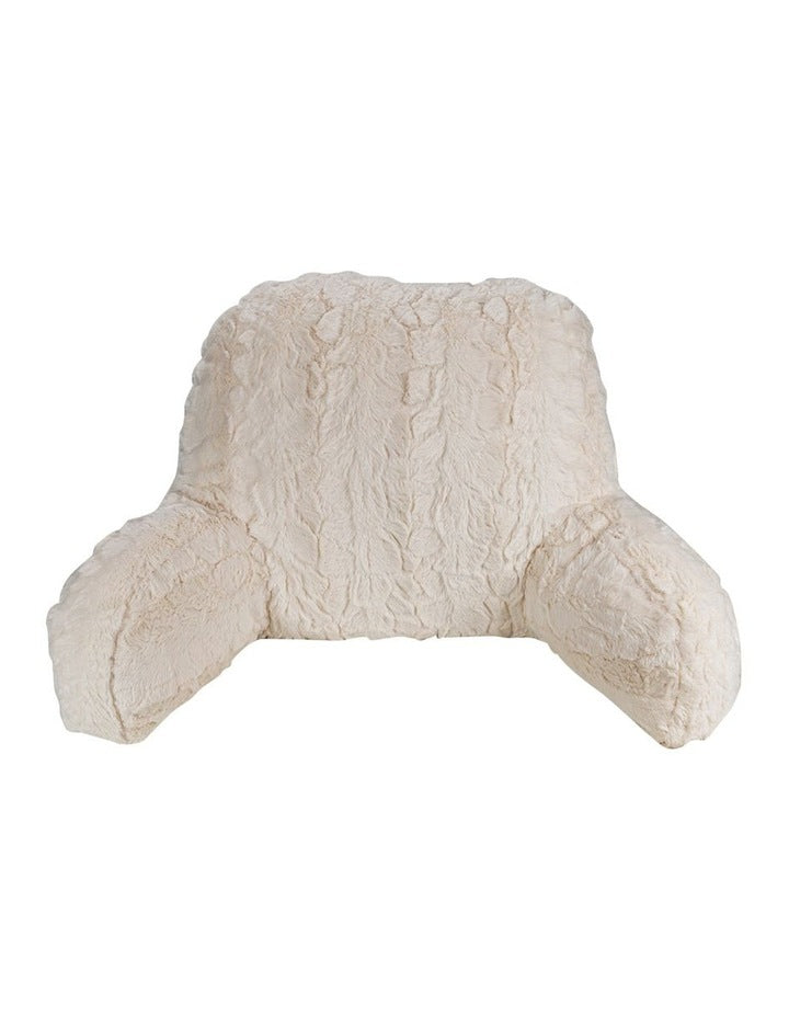Faux Fur Backrest in White