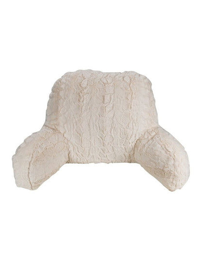 Faux Fur Backrest in White