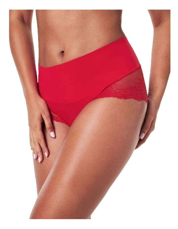 Super Smooth Undie-tectable Lace Hi-Hipster in Red