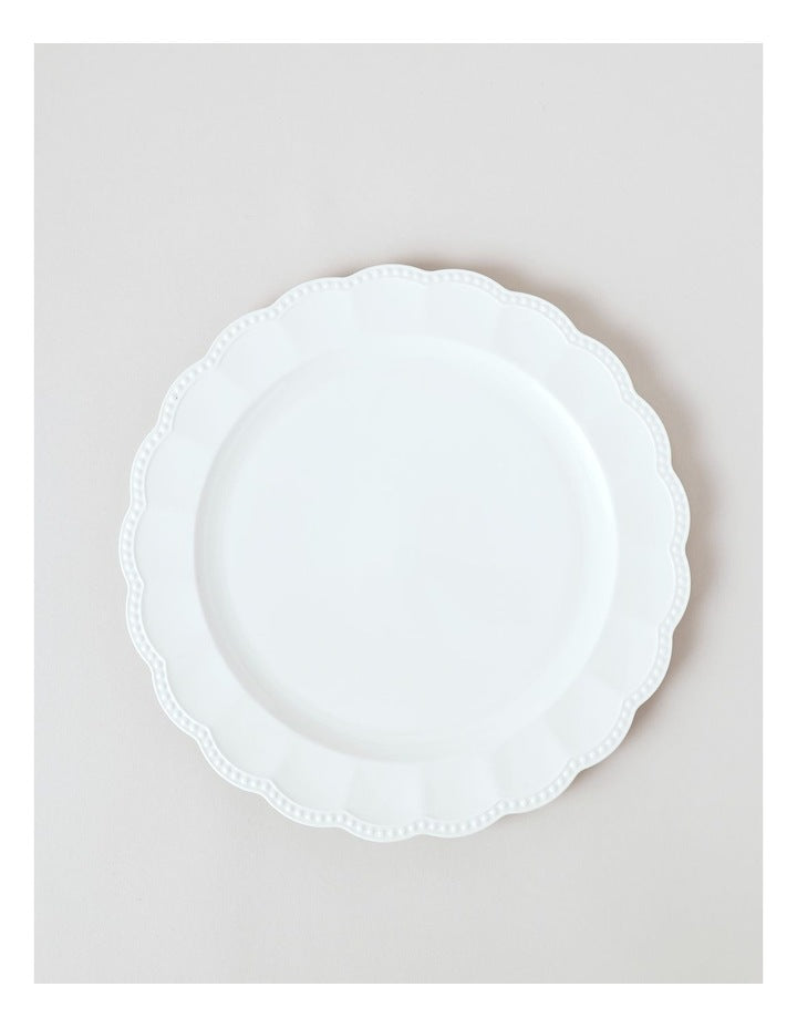 Scalloped Charger 33cm in White